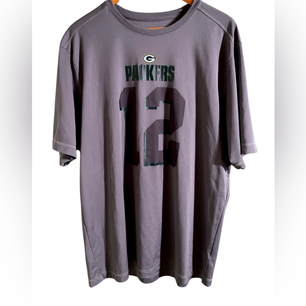 Green Bay Packers NFL TX3 Cool Gray Aaron Rodgers #12 Jersey XL - Picture 4 of 6